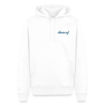 Amour Ouf – Hellblauer Stil - Männer Premium Bio Hoodie - Weiß - Vorne - Nico (187cm)