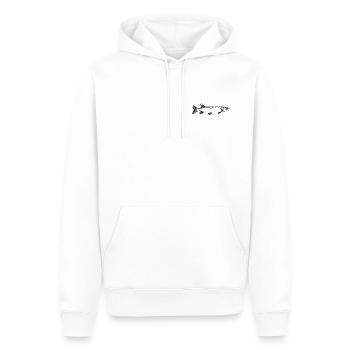 Pike Pike Motif - Sweat à capuche Premium bio Homme - blanc - Devant - Nico (187cm)
