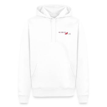 Club des Pastèques - Sweat à capuche Premium bio Homme - blanc - Devant - Nico (187cm)