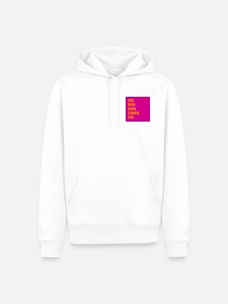 Jahr 2027 Siebenundzwanzig - Männer Premium Bio Hoodie - Weiß