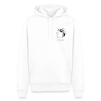 Types de ratons laveurs | Raton laveur de fête - Sweat à capuche Premium bio Homme - blanc - Devant - Nico (187cm)
