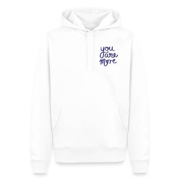 You are more - Men’s Premium Organic Hoodie - white - Front - Nico (187cm)
