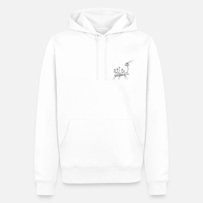 Zombie-Ameise - Männer Premium Bio Hoodie - Weiß
