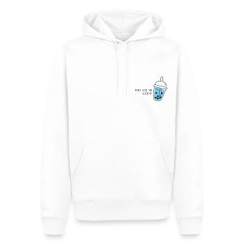 they see me suckin' - Männer Premium Bio Hoodie - Weiß - Vorne - Nico (187cm)