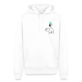 Pridosaurier Dinosaurier Aromantisch - Männer Premium Bio Hoodie - Weiß - Vorne - Nico (187cm)