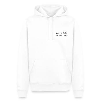 Donnez-moi bébé une autre idée de cadeau de vin de vin - Sweat à capuche Premium bio Homme - blanc - Devant - Nico (187cm)