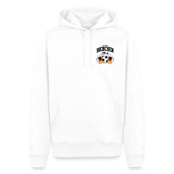 Lecker Bierchen Club Fußball Deutschland - Männer Premium Bio Hoodie - Weiß - Vorne - Nico (187cm)
