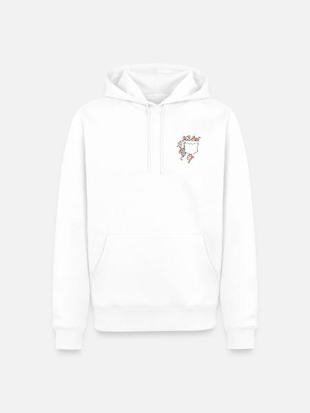 Verspielte Mäuse - Männer Premium Bio Hoodie - Weiß