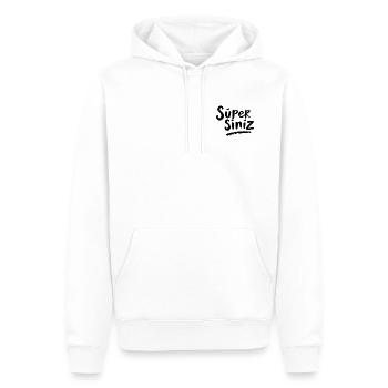 Super Sinnz Handlettering - Männer Premium Bio Hoodie - Weiß - Vorne - Nico (187cm)
