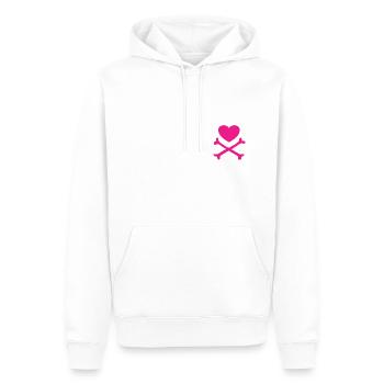 Coeur de pirate - Sweat à capuche Premium bio Homme - blanc - Devant - Nico (187cm)