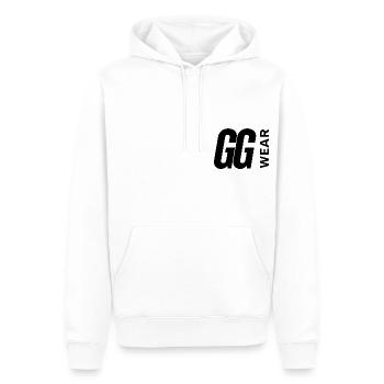 Vertikale Kante - Männer Premium Bio Hoodie - Weiß - Vorne - Nico (187cm)
