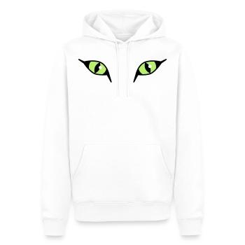 Katzenaugen 03 / Cat Eyes - Männer Premium Bio Hoodie - Weiß - Vorne - Nico (187cm)
