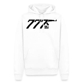 96 KGB AGENT 777 Stern Russland Russia звезда - Männer Premium Bio Hoodie - Weiß - Vorne - Nico (187cm)