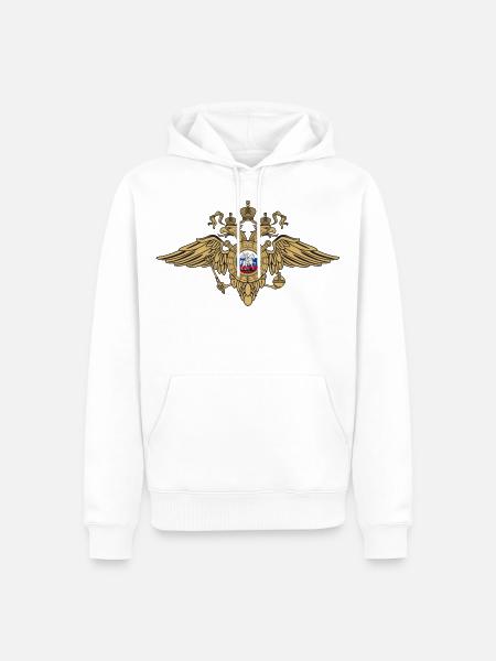 Coat of Arms MWD Tanning - Men’s Premium Organic Hoodie - white