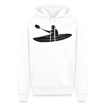 Kajak Wildwasser Paddel Vintage - Männer Premium Bio Hoodie - Weiß - Vorne - Nico (187cm)