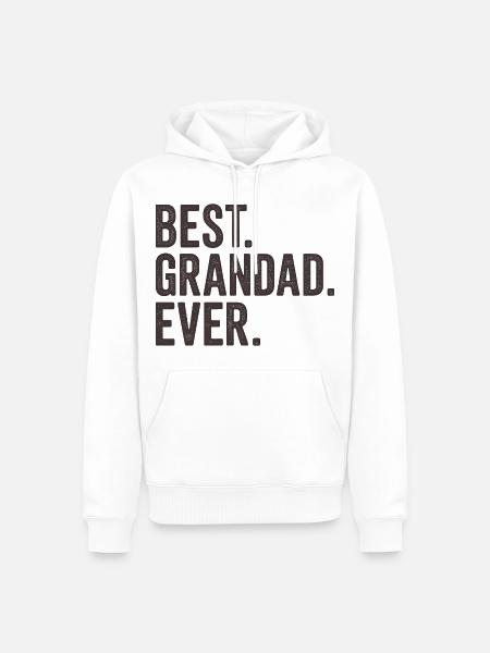 Bester Opa aller Zeiten - Männer Premium Bio Hoodie - Weiß