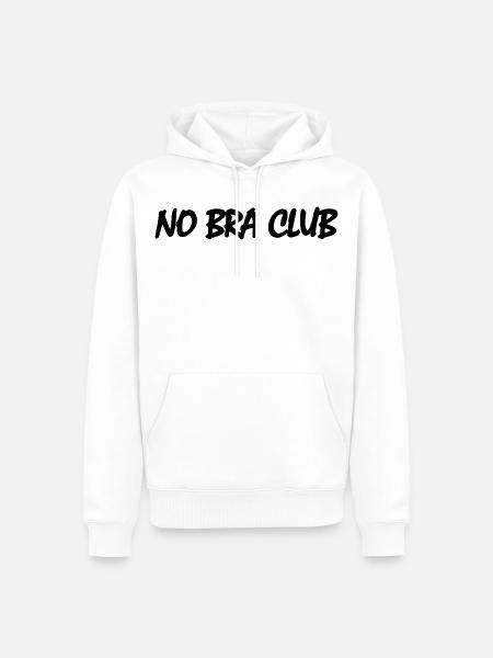 No bra clubs - Men’s Premium Organic Hoodie - white