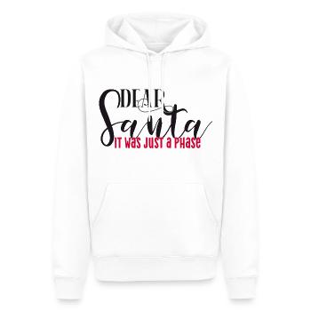 Santa Just Phase Noël Noël Weihnachten Fun - Sweat à capuche Premium bio Homme - blanc - Devant - Nico (187cm)
