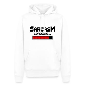 Sarcasm Loading Humor - Männer Premium Bio Hoodie - Weiß - Vorne - Nico (187cm)