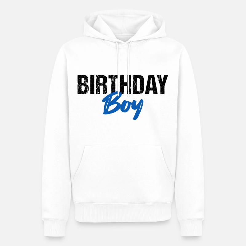 Garçon d’anniversaire - Sweat à capuche Premium bio Homme - blanc
