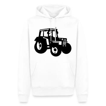 Traktor / Trekker - Männer Premium Bio Hoodie - Weiß - Vorne - Nico (187cm)