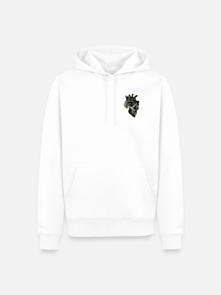 SCHÄDEL ALESSIA ET CETERA - Männer Premium Bio Hoodie - Weiß