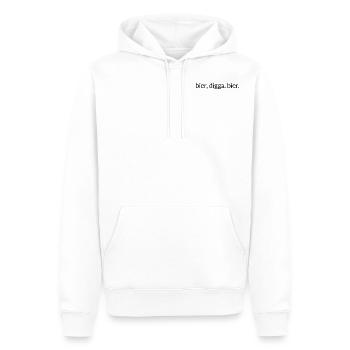 Bier, Digga. Bier. - Männer Premium Bio Hoodie - Weiß - Vorne - Nico (187cm)