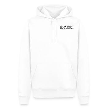 Drunk In Love (No). Just Drunk - Männer Premium Bio Hoodie - Weiß - Vorne - Nico (187cm)