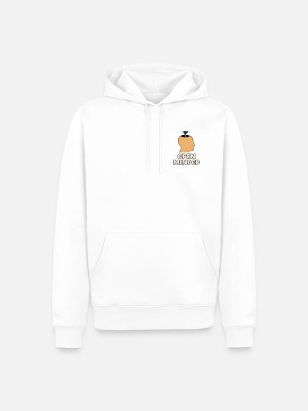Open Minded - Männer Premium Bio Hoodie - Weiß