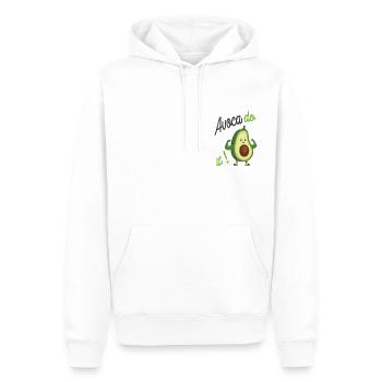 Avocat it! - Sweat à capuche Premium bio Homme - blanc - Devant - Nico (187cm)