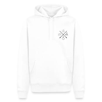 Mer - Sweat à capuche Premium bio Homme - blanc - Devant - Nico (187cm)
