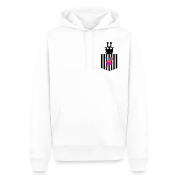 Pocket Cat Katze Tasche animal Tier Geschenkidee - Männer Premium Bio Hoodie - Weiß - Vorne - Nico (187cm)