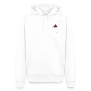 Pas grand-chose mec - ironique - Sweat à capuche Premium bio Homme - blanc - Devant - Nico (187cm)