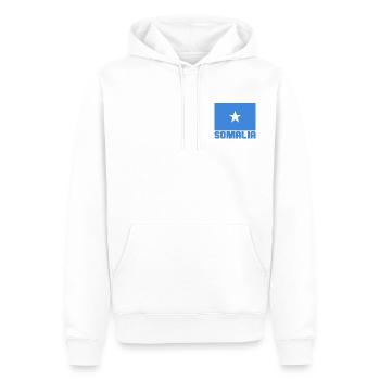 Somalia - Men’s Premium Organic Hoodie - white - Front - Nico (187cm)