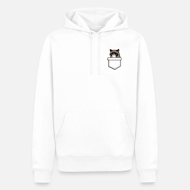 grumpy  - Sweat à capuche Premium bio Homme - blanc