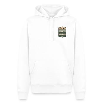 Difigiano Bike & Ski Club - Sweat à capuche Premium bio Homme - blanc - Devant - Nico (187cm)