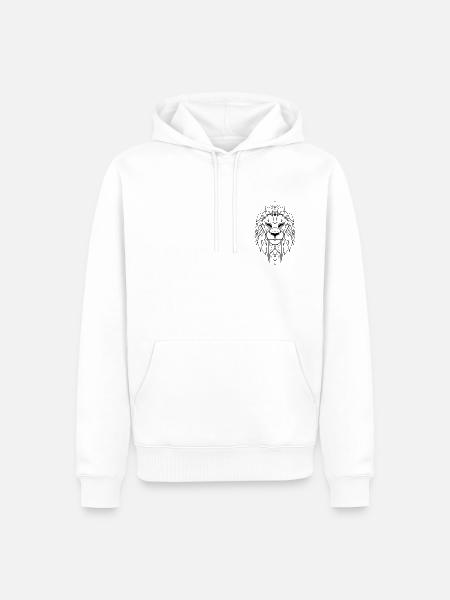 Lionheart Design - Men’s Premium Organic Hoodie - white