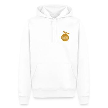 Es ist Obst im Haus! - Männer Premium Bio Hoodie - Weiß - Vorne - Nico (187cm)