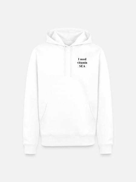 I need vitamin SEA - Männer Premium Bio Hoodie - Weiß