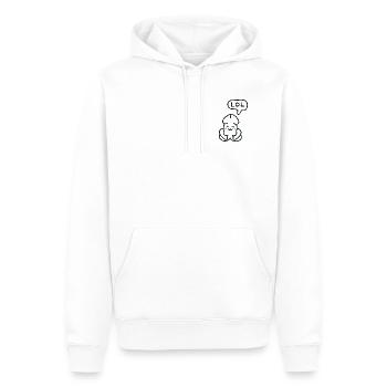 lustiges Junior-LOL-Emoticon - Männer Premium Bio Hoodie - Weiß - Vorne - Nico (187cm)