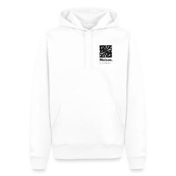 Elite Compass - Men’s Premium Organic Hoodie - white - Front - Nico (187cm)