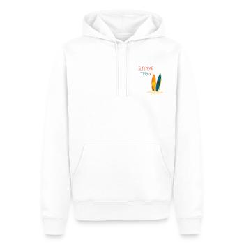 Summer Time - Männer Premium Bio Hoodie - Weiß - Vorne - Nico (187cm)