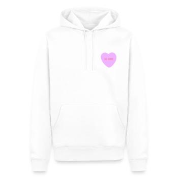 Sei mein Liebesherz - Männer Premium Bio Hoodie - Weiß - Vorne - Nico (187cm)