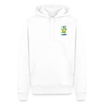 Yoga work sport turtle meditation - Men’s Premium Organic Hoodie - white - Front - Nico (187cm)