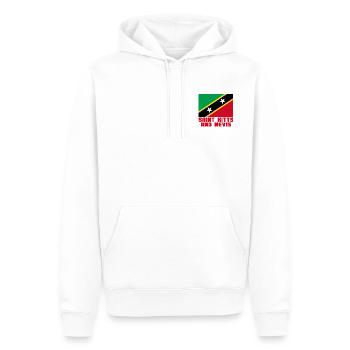 St. Kitts et Nevis - Sweat à capuche Premium bio Homme - blanc - Devant - Nico (187cm)