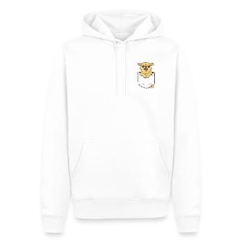 Taschen-Süßer Hund - Männer Premium Bio Hoodie - Weiß - Vorne - Nico (187cm)