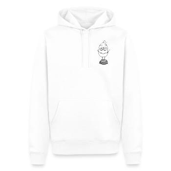 Ugly Guy - Männer Premium Bio Hoodie - Weiß - Vorne - Nico (187cm)