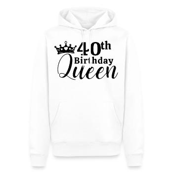 40. Geburtstag - Männer Premium Bio Hoodie - Weiß - Vorne - Nico (187cm)