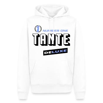 Tante Number One Deluxe Bester Familie Beste Tante - Männer Premium Bio Hoodie - Weiß - Vorne - Nico (187cm)