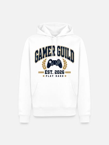 Gaming Club - Männer Premium Bio Hoodie - Weiß